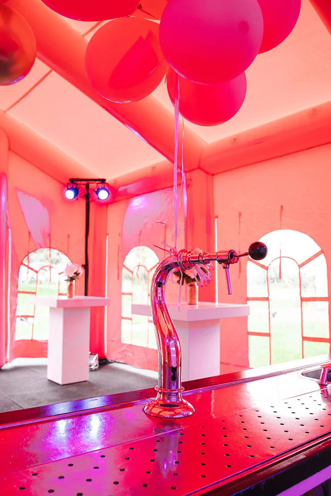 Partytent Fuchsia Fantasie 2
