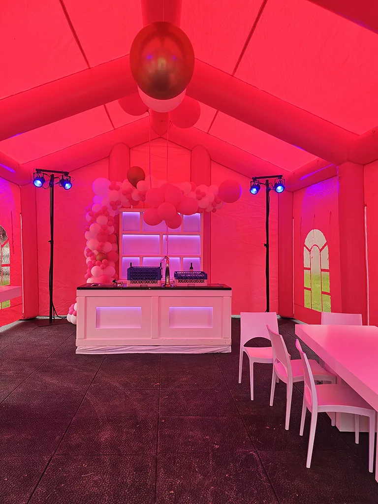 Partytent Fuchsia Fantasie 8