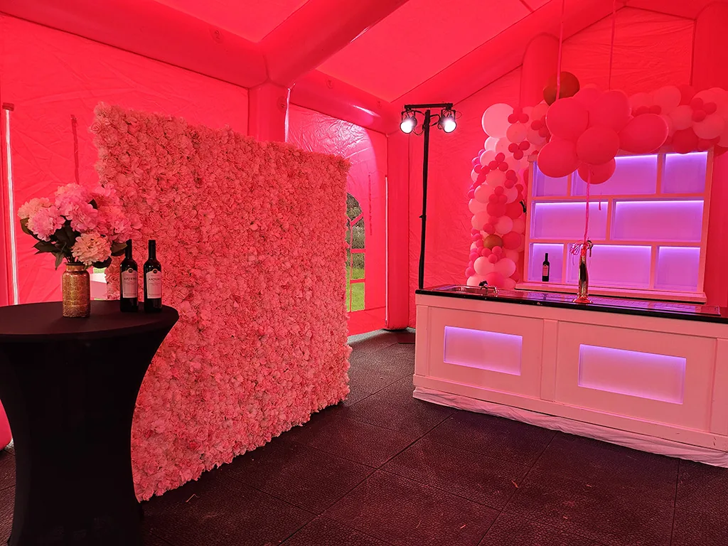 Partytent Fuchsia Fantasie 9
