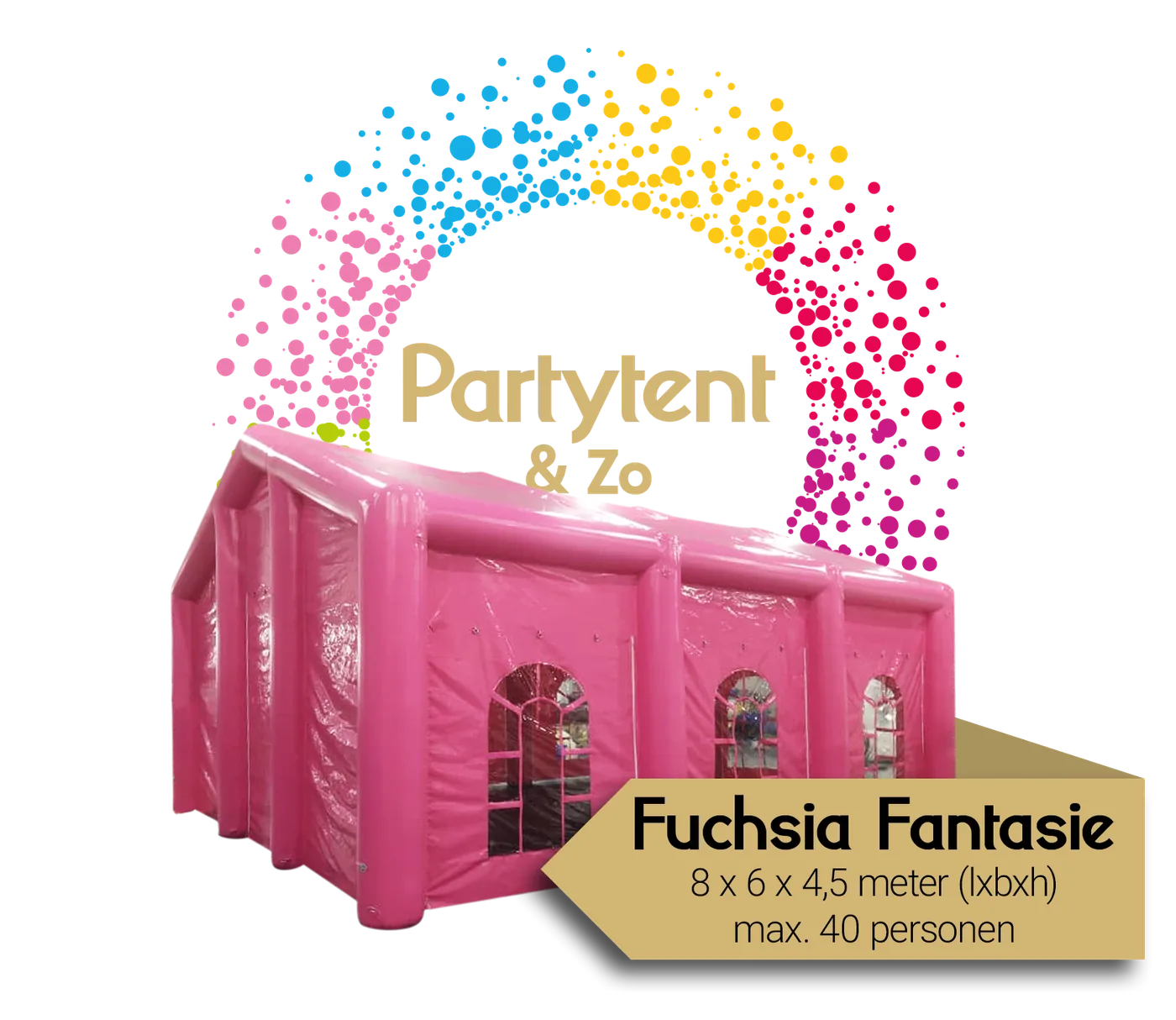 Partytent Fuchsia Fantasie